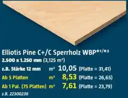 Bauhaus Elliotis Pine C+/C Sperrholz WBP Angebot