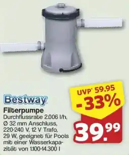 Famila Nord West Bestway Filterpumpe Angebot