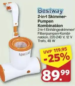 Famila Nord West Bestway 2-in-1 Skimmer Pumpen Kombination Angebot