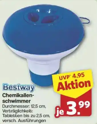 Famila Nord West Bestway Chemikalienschwimmer Angebot