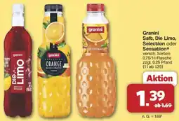 Famila Nord West Granini Saft, Die Limo, Selection oder Sensation Angebot