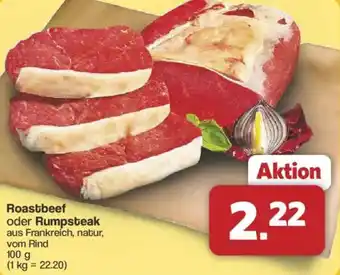 Famila Nord West Roastbeef oder Rumpsteak Angebot