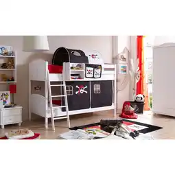 Netto Marken-Discount TiCAA Etagenbett Erni Country Kiefer weiß Motiv Angebot