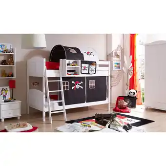 Netto Marken-Discount TiCAA Etagenbett Erni Country Kiefer weiß Motiv Angebot