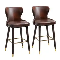 Netto Marken-Discount HOMCOM Barhocker Holz, Metall, Kunstleder, Schaumstoff Angebot