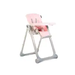 Netto Marken-Discount Cangaroo Hochstuhl I eat höhenverstellbar, klappbar, doppelter Tisch Fußstütze rosa Angebot