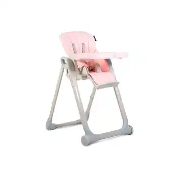 Netto Marken-Discount Cangaroo Hochstuhl I eat höhenverstellbar, klappbar, doppelter Tisch Fußstütze rosa Angebot