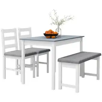 Netto Marken-Discount HOMCOM Essgruppe Kiefernholz, Polyester, Schaumstoff Angebot