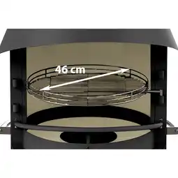 Netto Marken-Discount asado Grillrost Ø46cm für Garten-Grillkamin „Fuego“ Ø 70cm Angebot