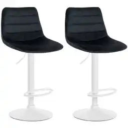 Netto Marken-Discount CLP 2er Set Barhocker Lex I Samt-Bezug I Höhenverstellbar Angebot