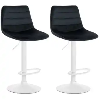 Netto Marken-Discount CLP 2er Set Barhocker Lex I Samt-Bezug I Höhenverstellbar Angebot