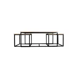 Netto Marken-Discount holz4homeÂ 3er-Set Couchtisch aus Eiche Angebot