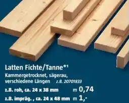 Bauhaus Latten Fichte/Tanne Angebot