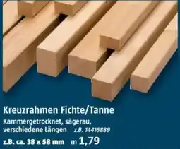 Bauhaus Kreuzrahmen Fichte/Tanne Angebot