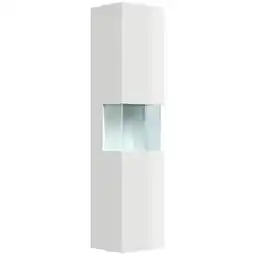 Netto Marken-Discount Badezimmer Hochschrank 150cm Softclose Wandmontage Glaselement weiß Hgl Angebot