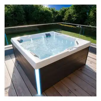 Netto Marken-Discount TroniTechnik Outdoor Whirlpool Spa PANAREA 210cm x 210cm mit Heizung, Hydromassage, Farblicht Angebot