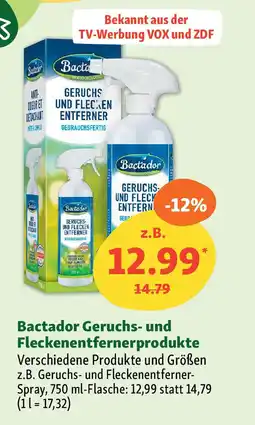 Fressnapf Bactador Geruchs- und Fleckenentfernerprodukte Angebot