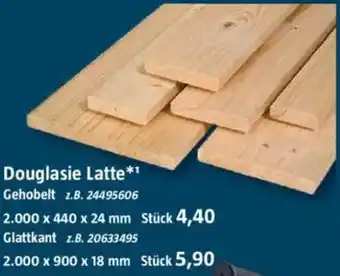 Bauhaus Douglasie Latte Angebot