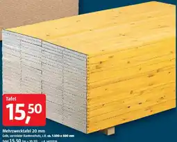 Bauhaus Mehrzwecktafel 20 mm Angebot