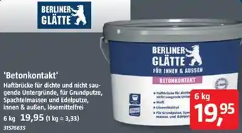 Bauhaus BERLINER GLÄTTE Betonkontakt Angebot
