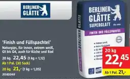 Bauhaus BERLINER GLÄTTE Finish und Füllspachtel Angebot