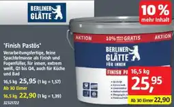 Bauhaus BERLINER GLÄTTE Finish Pastös Angebot