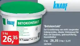 Bauhaus KNAUF Betokontakt Angebot