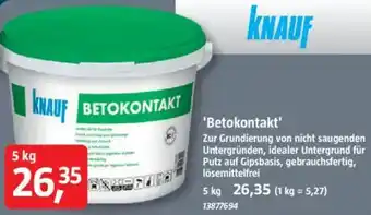 Bauhaus KNAUF Betokontakt Angebot