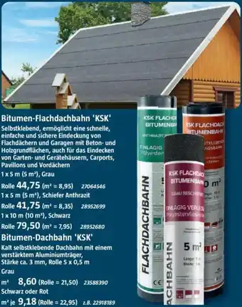 Bauhaus Bitumen-Flachdachbahn 'KSK' Angebot