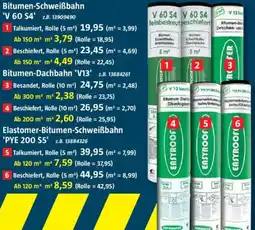 Bauhaus Bitumen-Schweiẞbahn V 60 S4 Angebot