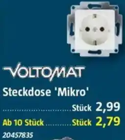 Bauhaus VOLTOMAT Steckdose 'Mikro' Angebot