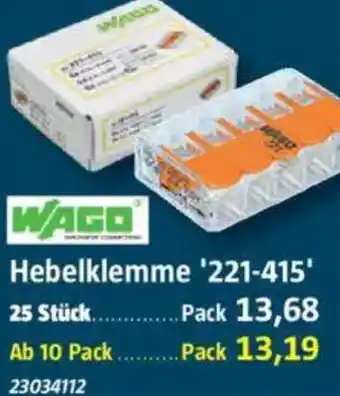 Bauhaus WAGO Hebelklemme '221-415' Angebot