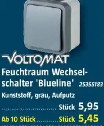 Bauhaus VOLTOMAT Feuchtraum Wechselschalter 'Blueline' Angebot