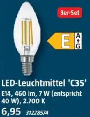 Bauhaus LED-Leuchtmittel 'C35' Angebot