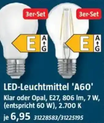 Bauhaus LED-Leuchtmittel 'A60' Angebot