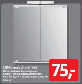 Bauhaus Camargue LED-Spiegelschrank 'Kyla' Angebot