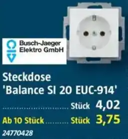 Bauhaus Steckdose 'Balance SI 20 EUC-914' Angebot