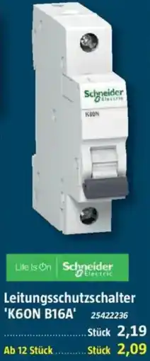 Bauhaus Leitungsschutzschalter 'K60N B16A' Angebot