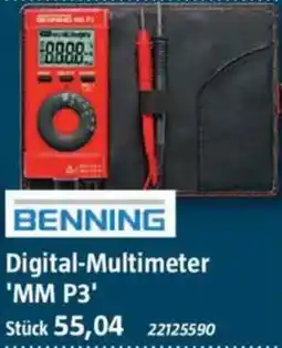 Bauhaus BENNING Digital-Multimeter 'MM P3' Angebot