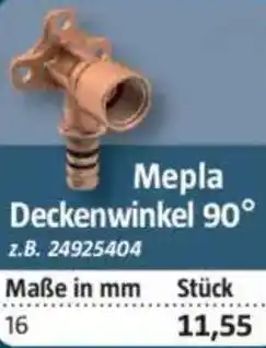 Bauhaus GEBERIT Mepla Deckenwinkel 90° Angebot