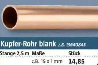 Bauhaus Kupfer-Rohr blank Angebot