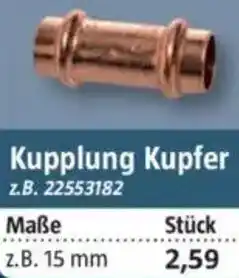 Bauhaus Kupplung Kupfer Angebot