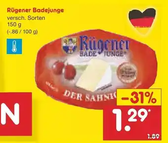 Netto Marken-Discount Rügener Badejunge 150g Angebot