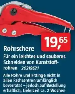 Bauhaus Rohrschere Angebot