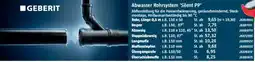 Bauhaus GEBERIT Abwasser Rohrsystem 'Silent PP' Angebot