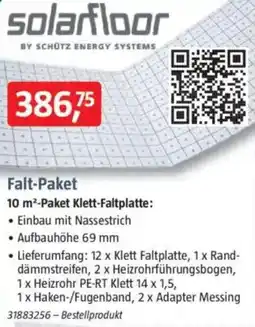 Bauhaus Solarfloor Falt-Paket Angebot