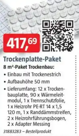 Bauhaus Trockenplatte-Paket Angebot