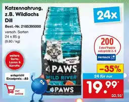 Netto Marken-Discount Katzennahrung, z.B. Wildlachs Dill Angebot