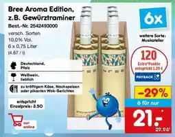 Netto Marken-Discount Bree Aroma Edition, z.B. Gewürztraminer Angebot