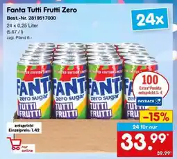 Netto Marken-Discount Fanta Tutti Frutti Zero Angebot